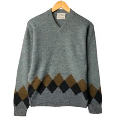 Drumohr ドルモア コットンVネック ニット ボーダー(ベージュ) 42 