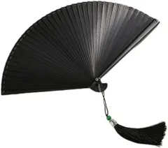 【在庫処分】[Ｈｕｍｍｏｓｋ] 扇子 竹製 無地 2点セット(扇子、扇子袋) 和風の竹の折りたたみファン 古代のスタイル 手作りの小さな携帯用ダンスファン メンズ レディース