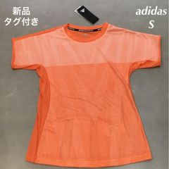 アディダス/adidas　MESH TEE W　メッシュT　バドミントン　オレンジ　ブラック　CF4819　CF4821