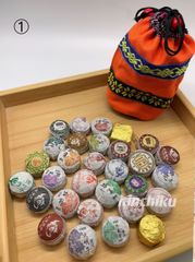 雲南省　プーアル茶 小沱茶各種　30個入り 布製袋付き