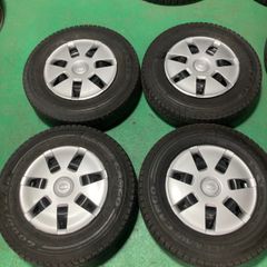 中古スタッドレス ピクシスバン 純正 12インチ グッドイヤー アイスナビカーゴ 145R12 6PR 2017年 溝あり 鉄ホイール スタッドレス