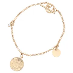 HERMES (エルメス) エクスリブリスPM K18PG 1ダイヤ チェーンブレスレット ピンクゴールド