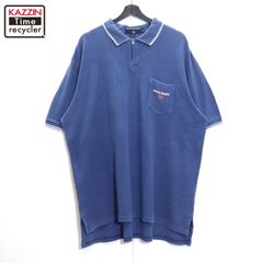 90s vintage POLO SPORTS 鹿の子 半袖ポロシャツ メンズ 表記XLサイズ