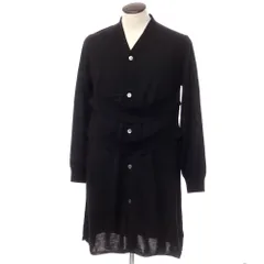 【中古】コムデギャルソンオムプリュス COMME des GARCONS HOMME PLUS 2019年秋冬 ウール ロングカーディガン ブラック【サイズL】【メンズ】のサムネイル