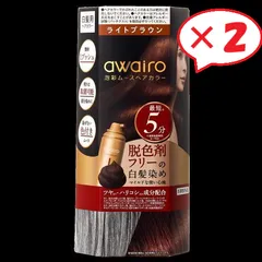 [新品] アワイロ ムースヘアカラー ダークブラウン 白髪染め 5箱 新品] アワイロ ムースヘアカラー ダークブラウン 白髪染め 5箱