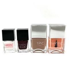 ◆NAILSINC◆ネイルズインク ポリッシュ マニキュア トップコート 赤 レッド  ベージュ