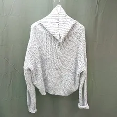 ◇ GRL グレイル タートルネック シンプル ケーブル オーバーサイズ 長袖 ニット セーター サイズF パープル レディース E  【1304120028852】