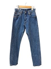 Levi’s (リーバイス) 501'93 PREMIUM デニムパンツ ストレート レザーパッチ ボタンフライ W28 L32 ブルー メンズ/065
