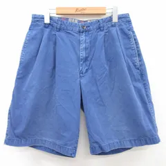 W32/古着 ギャップ GAP ショート パンツ ショーツ メンズ 90s コットン 薄紺 ネイビー spe 25apr28 中古 ボトムス 短パン ショーパン ハー