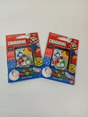 スーパーマリオ　キャラリング　スマホリング　キノコ総柄　新品2個セット