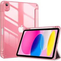 【数量限定】ProCase iPad 11世代/10世代 ケース iPad（A16）11インチ 2025/10.9インチ 2022通用 A2696 A2757 A2777 ペン収納 耐衝撃 三つ折り スタンド スマートカバー (ライトピンク)