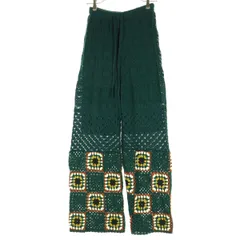 niko and... ニコアンド ロングパンツ 3 グリーン レディース 古着