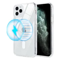 【在庫処分】iphone スマホケース 12 Pro Pro Max 米軍MIL規格 Pro マグセーフ クリア Maxケース 耐衝撃 透明 Maxケース ワイヤレス充電対応(アイフォン12 Pro iPhone12 Max /あいふぉん12 iPhone12