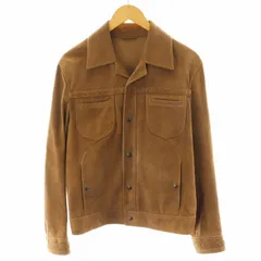 ボッテガヴェネタ BOTTEGA VENETA イントレチャート ジャケット スエード 48 M ベージュ /AN37のサムネイル