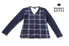 【中古】パーリーゲイツ｜pearly gates｜Vネックジップアップカーディガン｜レディース ゴルフウェア｜2