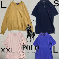 ポロ ラルフローレン POLO RalphLauren おまとめ品 ４枚セット L XXL S Tシャツ ポロシャツ ニットセーター 古着 ヴィンテージ  ブランド メンズ