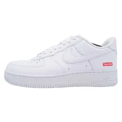 新品同様 NIKE × SUPREME ナイキ シュプリーム CU9225-100 AIR FORCE 1 LOW SP スニーカー エアフォース 26.5cm 白 ホワイト メンズ 古着 中古 USED