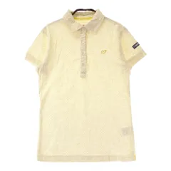 サイズ：1 MASTER BUNNY EDITION マスターバニーエディション  半袖ポロシャツ 総柄 イエロー系 [240101398668]# ゴルフウェア レディース ストスト