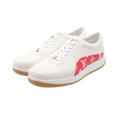 ルイ・ヴィトン LOUIS VUITTON スニーカー × Supreme モノグラム ホワイト レザー ×Supreme スニーカー ホワイト レッド 2017年 メンズ 未使用のサムネイル