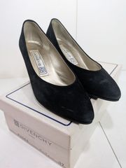 GIVENCHY ジバンシー スウェード ブラック パンプス 34.5サイズ 7030