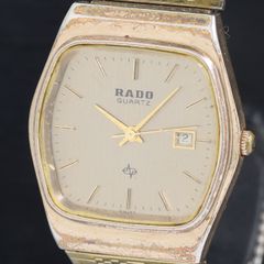 RADO ラドー ダイアスターQZ アイボリー文字盤 110.9515.3腕時計 RADO - RADO QZ ラドー ダイヤスター 121.9521.3スクエアゴールド文字
