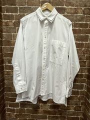 UJOH ウジョー FULL OPEN SHIRT フルオープン シャツ ボタン 切りっぱなし カットオフ ホワイト MADE IN JAPAN 日本製 M783-B51-003 _67