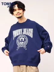 トミージーンズ スウェット TOMMY JEANS ビッグロゴ プルオーバー 長袖 プルオーバー 長袖 DM0DM15709 ネイビー
