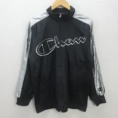 G■チャンピオン/Champion CW1519 ウォームアップジャケット【M】黒/men's/99【中古】■