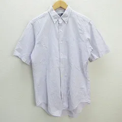 z■ポロラルフローレン/POLO RalphLauren  シアサッカー半袖BDシャツ【M】紫/men's/96【中古】
