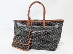 GOYARD ゴヤール サンルイPM トートバッグ ショルダーバッグ ノワール ナチュラル ブラック ブラウン ポーチ付き 超美品 新品同様