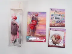 4点セット くじスクエア にじさんじHEROES海の家くじ 赤城ウェン SNS風クリアカード/クリアボトル/缶バッジ/アクリルスタンド