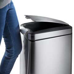 ゴミ箱 おしゃれ ダストボックス 30L 蓋つき スリム ステンレス スチール EKO 【toh-6951800656703】