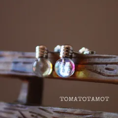 裸電球のピアス オパール 世の中を明るく照らそう 電気はつきません silver925 A-253