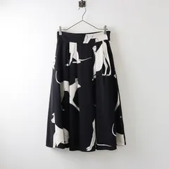 人気 2021AW ポールスミス PS Paul Smith イタリアングレイハウンド プリントスカート 40/ブラック ボトムス ロング 【2400013901666】のサムネイル