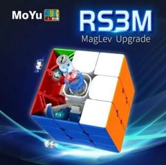 MoYu RS3M 2020【磁石内蔵】3x3x3 競技用キューブ 初中高級者向け 国際標準六色「パズルスタンド付き」ステッカーレス 磁石内蔵