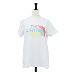 THE NORTH FACE ノースフェイス Tシャツ ホワイト 白 サイズ:L / 22春夏 カラフル ロゴ ショートスリーブ Tシャツ / NTW32134 / S/S Colorful Logo Tee / 半袖【レディース】【中古】