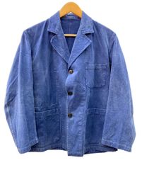 ヴィンテージ VINTAGE ITEM 40's La Mouette Metis Lapel Jacket メティス ユーロ フレンチ ワーク ラペル 刺繍タグ 青 サイズ表記なし ジャケット 無地 ブルー 104MT-268