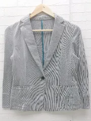 ◇ COMME CA ISM コムサイズム シングル 1B 長袖 テーラード ジャケット 9 グレー *  【1002799896092】