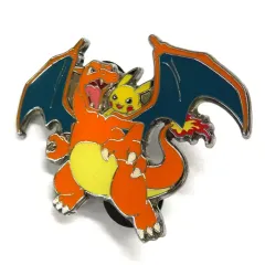 【中古】バッジ・ピンズ [単品] ピカチュウ＆リザードン ピンバッジ 「ポケットモンスター ポケモンカードゲーム ソード＆シールド Celebrations Ultra-Premium Collection -セレブレーション ウルトラ・プレミアム コレクショ
