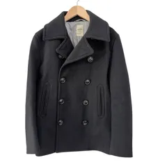 Z1529 HARVARD ハーヴァード　ウール　Pコート　ピーコート　ブラック　黒　メンズ　Sサイズ