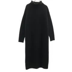 ビューティーアンドユースユナイテッドアローズ 長袖 タートルネック ニット ワンピース 黒 BEAUTY&YOUTH UNITED ARROWS レディース