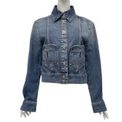 【美シルエット】CHANEL デニムジャケット 楽天市場】シャネル CHANEL デニムロゴブルゾン デニム