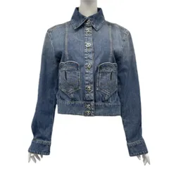 ˚✧₊⁎CHANEL ビンテージデニムジャケット　40⁎⁺˳✧༚ ✧₊⁎CHANEL ビンテージデニムジャケット40⁎⁺˳✧༚