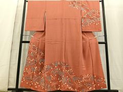 平和屋着物■訪問着　辻が花　手描き　絞り　暈し染め　正絹　逸品　BAAS4221ea