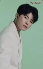 【中古】コレクションカード(男性) SEVENTEEN/WOOZI(ウジ)/上半身・体右向き・背景緑/CD「JAPAN 2ND MINI ALBUM『24H』」Loppi・HMV特典オリジナルスペシャルフォトカード 第1弾