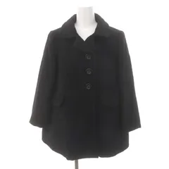 シーバイクロエ SEE BY CHLOE シャギーショートコート ウール混 モヘヤ混 I40 黒 ブラック /MI ■OSのサムネイル