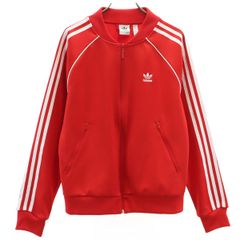 adidas Originals アディダスオリジナルス トレフォイルロゴ トラックジャケット OT レッド ジャージ レディース 古着