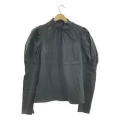 ERiKOKATORi / エリコカトリ | linen puff sleeve blouse リネン パフスリーブ シャツ ブラウス | F | ブラック | レディース