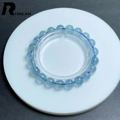【限定1個】 逸品 EU製 ★ROBEAN・ブルートパーズ★ブレスレット パワーストーン 天然石 綺麗 お守り ギフト プレゼント1  8.7-9.2mm M0411912