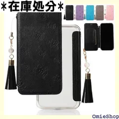 iPhone 14Pro 手帳型ケース 花柄 大人 かわいい FASY アイフォン14 プロ カバー アイホン 14プロ Pro iPhone 14Pro スマホケース iPhone14 Pro 携帯ケース クリア 透明 軽量 薄型 フェ ットなし 黒 756